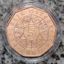 Austria 5 Euro Copper Uncirculated Coin 2021 - Janus - New Year Coins Image 2