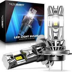 H7 LED Headlight Bulb - 27000LM 1:1 Size H7 Headlight Bulb, 600% 6500K Cool White Super Bright Conversion Kit, Plug and Play,IP68 Waterproof,Pack of 2