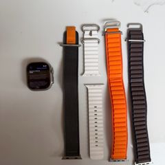 Apple Watch Ultra 49mm Titanium GPS + Cellular | 100% Battery | 4 Genuine Apple Bands
