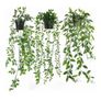 Fake Ivy Potted Plant Outdoor Artificial Trailing Fake Ivy Vines Decor Faux Hanging Plant with Pot Greenery for Home Decor Garden Wall Indoor Image 2