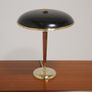 Vintage Swedish Metal, Brass and Teak Table Lamp Model 8453 by Borens, 1940/1950s Image 2