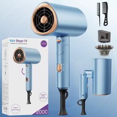 Brand New Foldable Ionic Hair Dryer 2000W Professional Blow Dryer with 2 Speed 3 Heat