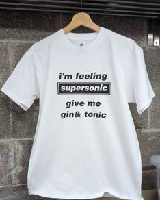 oasis inspired Supersonic tshirt