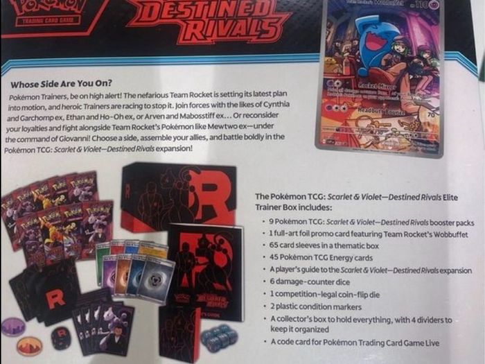 Pokemon Scarlet and Violet Destined Rivals Elite Trainer Box