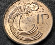 Ireland 1975 Excellent penny coin