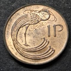 Ireland 1975 Excellent penny coin