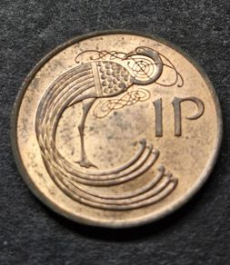 Ireland 1975 Excellent penny coin