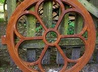 main image for ad Round Iron Window, Former Gable Window Stable Window, Wall Window Gable Approx.