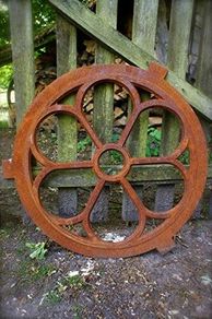 Round Iron Window, Former Gable Window Stable Window, Wall Window Gable Approx.
