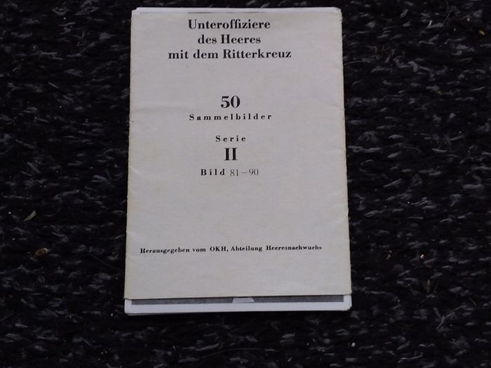RARE : WW2 Original German Knights Cross Recipients Collector's Pack