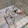 Matching steel wine holders never used. Image 3