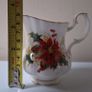 SALE!  Royal Albert Bone China Creamer / Milk Jug - POINSETTIA pattern Image 7