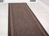 Brown Rubber Backed Very Long Hallway Hall Runner Narrow Rugs Custom Length - Sold and Priced Per Foot