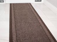 main image for ad Brown Rubber Backed Very Long Hallway Hall Runner Narrow Rugs Custom Length - Sold and Priced Per Foot