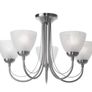 Litecraft Barcelona Satin Nickel 5 Arm Ceiling Light Image 2