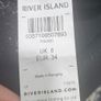 River Island metalic Gold One-Shoulder Top Image 3