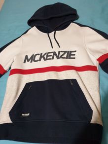 mckenzie white blue red medium small hoodie