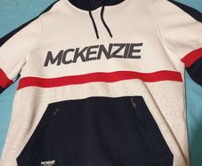 mckenzie white blue red medium small hoodie