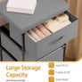 Fabric Chest of Drawers Bedroom, 4 Drawers Storage Unit with Sturdy Steel Frame, Dresser Drawers for Bedroom, Living Room, Hallway, Office and Closet - Grey Image 6