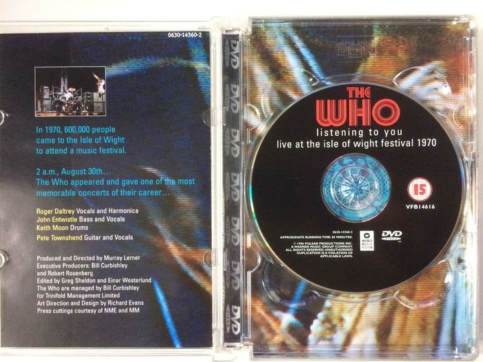 The Who [1996] Listening To You (Live At The Isle Of Wight Festival) [Music DVD]