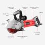 BRAND NEW EU Stock Wall Groove Cutting Machine 4000W 6500RPM Electric Wall Chaser 5x133mm Saw Blades Slot Brick Concrete Granite Marble Image 5