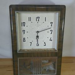 Vintage Richmond 8 Day Wall Clock - 1960s Soviet Mechanical Pendulum Clock
