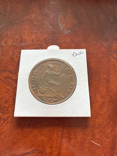 Uk 1 Penny 1854 Unc
