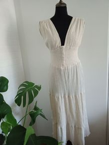 ASOS  Boho dress maxi size 8-10 cotton and linen