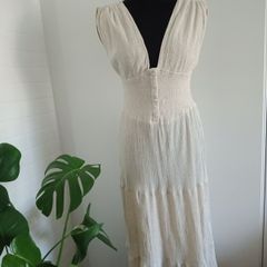 ASOS  Boho dress maxi size 8-10 cotton and linen