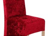 Crushed velvet red large chair covers