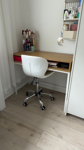desk and chair