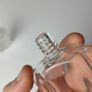 368 - Set of 2 Vintage Collectible Decorative Clear Glass Small Perfume Bottles Image 6