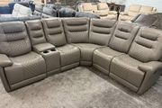 New Halifax Leather Electric Corner Recliner Sofa