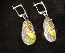 silver earrings