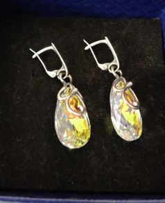 silver earrings