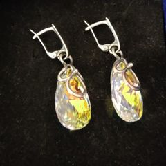 silver earrings
