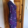 White Stuff Ladies Purple Floral Midi Jersey Dress Uk 10 Including Postage Image 2