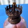 vintage red bowl oil lamp Image 5