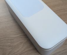 Portable phone holder with light