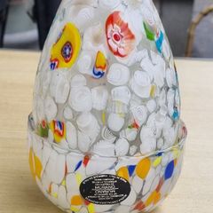 Murano decorative egg and glass bowl