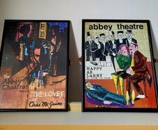 Vintage pair of Abbey theatre posters