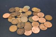Bulk Lot x34 One Penny Coins Great Britain UK