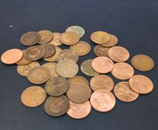 Bulk Lot x34 One Penny Coins Great Britain UK