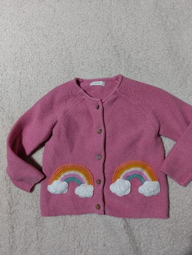 Next Baby Corduroy Pinafore Dress And Cardigan