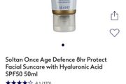 Soltan age defense facial sun cream spf50
