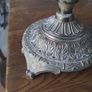 Vintage 1940s - 60s Gold Guilded Onyx Ashtray Stand Image 2