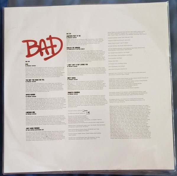 Michael Jackson  Bad Vinyl, LP, Album, Picture Disc