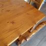 Solid oak table and 8 chairs Image 3