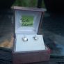 Lovely Vintage Charles Edwards Sterling Silver Earrings Image 2