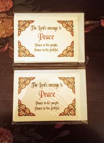 Vintage Peace Prayer Cards.